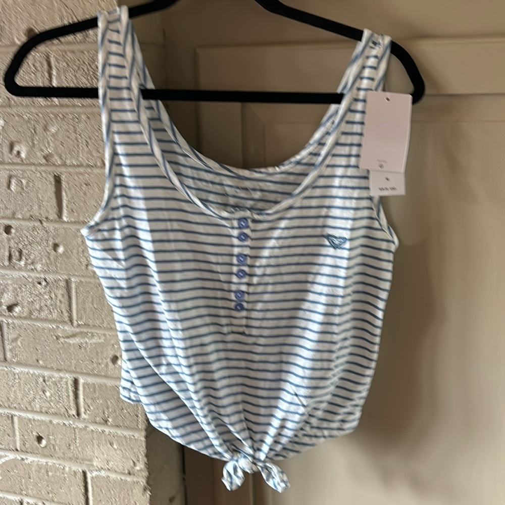 Roxy Tie-Front Top with tags